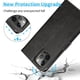thumbnail image 4 of Funda tipo cartera de PU con tapa para iPhone 14 Pro, con cordón, ranuras para tarjetas, función atril, compatible con carga magnética, anticaídas y protección total., 4 of 5