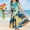 Multicolor D, variant on SGFCWSX Girls Sleeveless Dress Print A-Line Crew Neck Summer Party Dresses for Kids Multicolor Size 9-10 Years