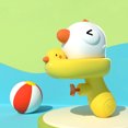 thumbnail image 3 of Juguetes acuáticos para niños con forma de animales pequeños. Dinosaurio amarillo para jugar en el agua. Juguetes de verano para la playa., 3 of 5