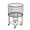 Black Deep Set Rolling Mesh Laundry Basket Solid Round 18" x 18" x 24", variant on DecMode Bronze Metal Deep Set Wire Basket Storage Cart with Wheels