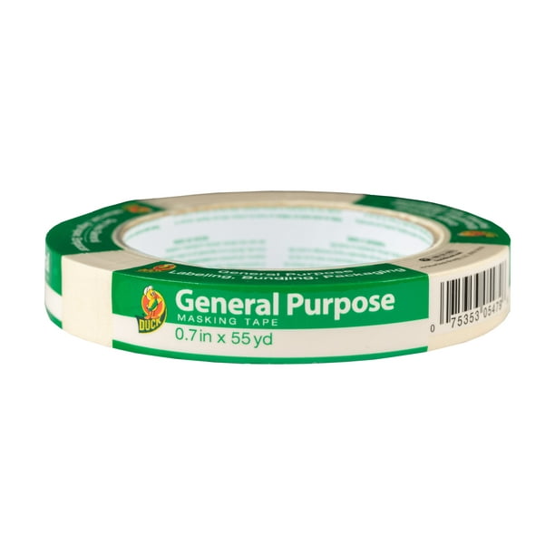 waarom straffen Machtig Duck Brand .7 in. x 55 yd. Beige General Purpose Masking Tape - Walmart.com