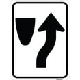 thumbnail image 1 of SignMission A-1824-23892 18 x 24 in. Aluminum Sign - Keep Right with Graphic Only, 1 of 1