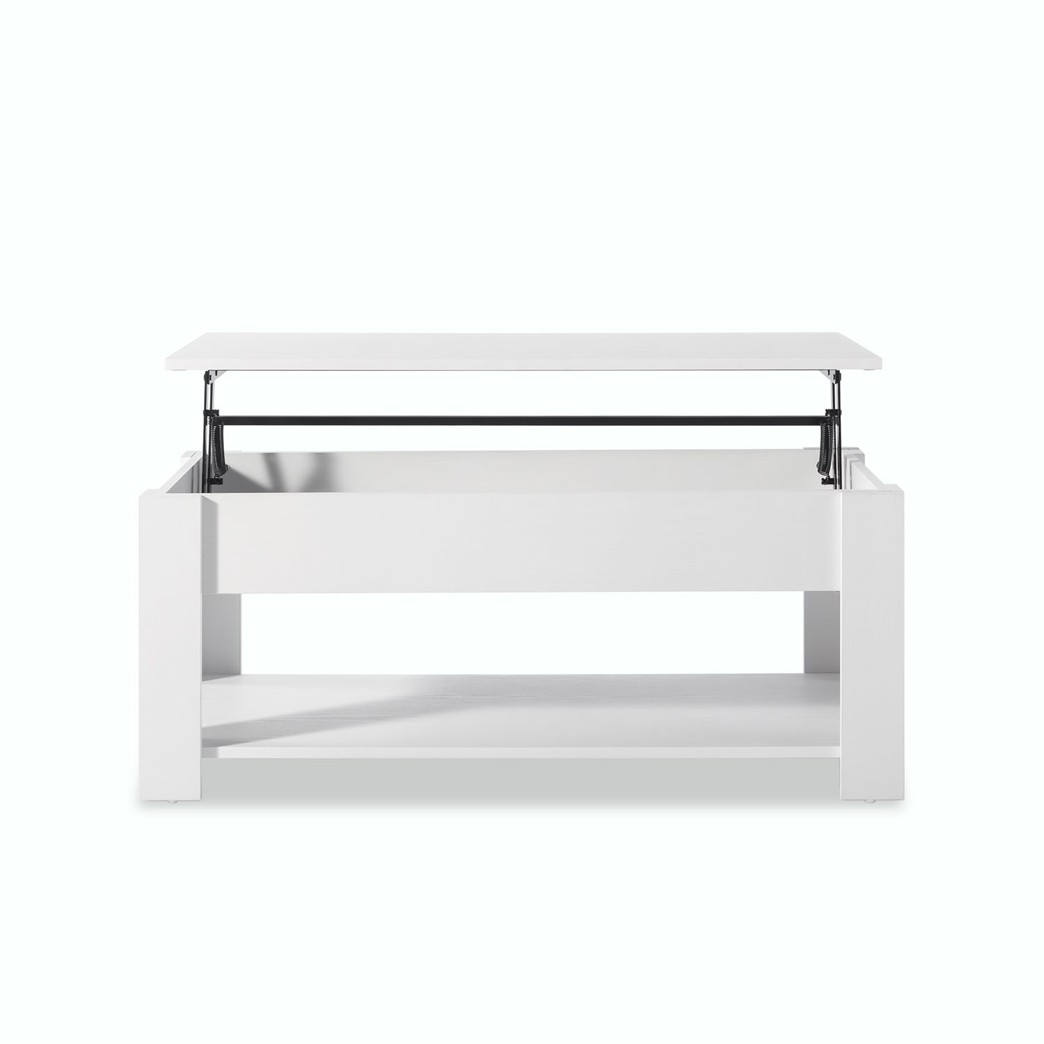 Kadyn Lift Top Extendable Coffee Table, Modern Coffee Tea Table with Storage, MDF Coffee Table Side Table for Living Room, White Kadyn Lift Top Extendable Coffee Table, Modern Coffee Tea Table with Storage, MDF Coffee Table Side Table for Living Room, White