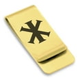 thumbnail image 1 of Stainless Steel Religious IX Monogram Classic Slim Money Clip Credit Card Holder, 1 of 2