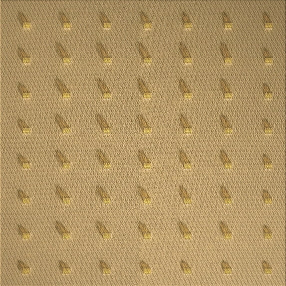 Ahgly Company Indoor Square Patterned Cantaloupe Orange Area Rugs, 4' Square