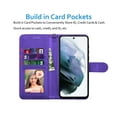 thumbnail image 2 of Galaxy S22+ 6.6" Case, Galaxy S22+ 6.6" Wallet Case, Galaxy S22+ 6.6" Leather Case, Tekcoo PU Leather Folio Flip Cover Magnetic Closure TPU Shockproof Protective Case Kickstand Strap -Purple, 2 of 11