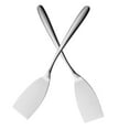 thumbnail image 4 of 2 espátulas de metal de acero inoxidable para pescado, pizza y cocina., 4 of 7