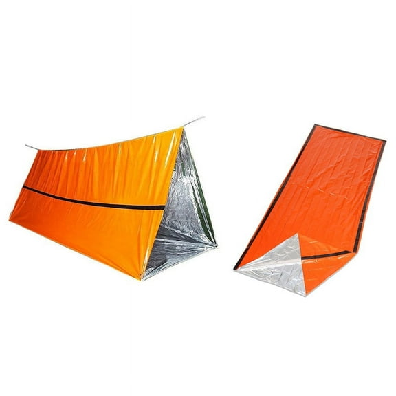 2 Person Survival Emergency Tent with Sleeping Bag- Waterproof Rescue ,Emergency Shelter