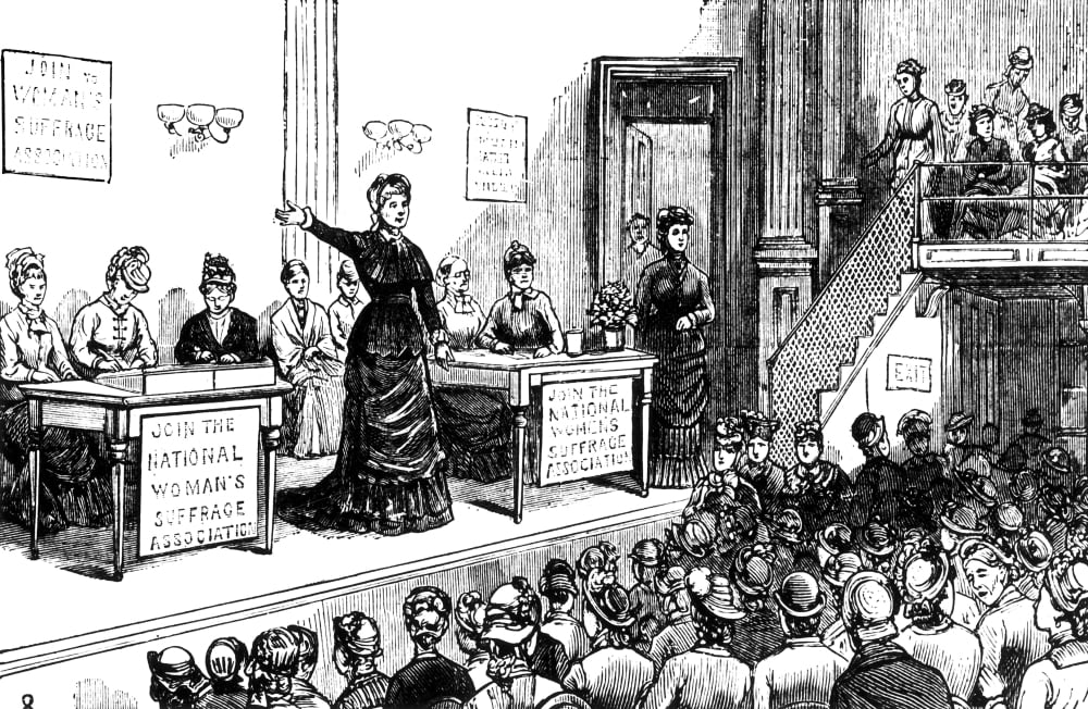 Women'S Rights 1870S. Na Meeting Of The National Women'S Suffrage ...