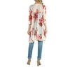 24seven Comfort Apparel Loose Fit Long Floral Maternity Kimono Cardigan,M013325CMMMade In The USA Made In The USA