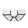 thumbnail image 5 of BKQCNKM Thongs Crotchless Panties underwear Men's Soft Briefs Underpants Shorts Underwear Panties White S, 5 of 8