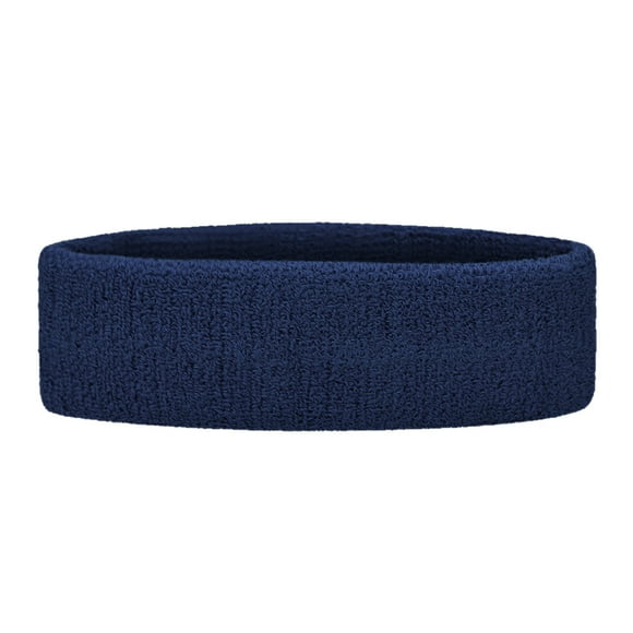 GOGO Bandeau de Sport Bande Anti-Sueur Bandeau Athlétique en Tissu Éponge Bleu Marine