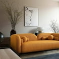 thumbnail image 5 of Bodur Japandi Style Luxury Modern Gold Boucle Fabric Curvy Arm Couch, 5 of 5