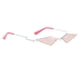 thumbnail image 4 of 2x Gafas de terre Con Forma De Gato Gafas Sin Montura Gafas Delgadas Punk Sin Montura Yuyangstore Gafas de sol con lente de moda para mujer, 4 of 8