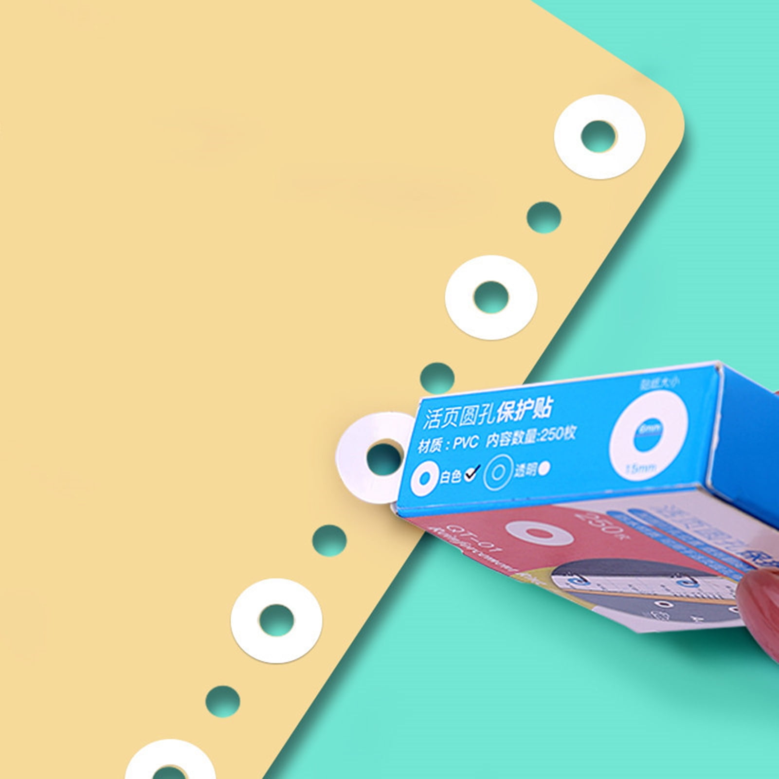 GoFJ 250Pcs Paper Repair Sticker DIY Mini SelfAdhesive Antibreak