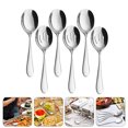 thumbnail image 3 of 6Pcs Stainless Steel Self-service Spoons Household Food Serving Colanders (Silver), 3 of 9