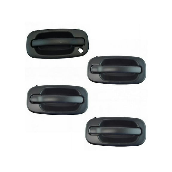 Left and Right Door Handle Set 4 Piece - Compatible with 2007 Chevy Silverado 2500 HD Classic Crew Cab Pickup