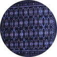 thumbnail image 1 of Ahgly Company Indoor Round Persian Blue Traditional Area Rugs, 4' Round, 1 of 4