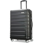 Samsonite Omni 2 Hardside Expandable Luggage with Spinner Wheels, Checked-Medium 24-Inch, Midnight Black