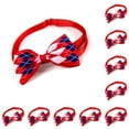 thumbnail image 2 of Collares para perros Greeniant Pajaritas Ajustables Cachorro a cuadros rojos CBP256492, 2 of 5