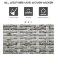thumbnail image 4 of Outsunny Outdoor Towel Rack for Pool w/ Two Storage Space Towel Rack, Gray, 4 of 10