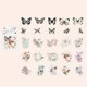 thumbnail image 5 of 50 hojas de pegatinas de flores y mariposas, pegatinas autoadhesivas que no destiñen para álbumes de recortes, pegatinas de decoración para bricolaje, 5 of 5