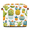 Multicolor 4, variant on CURLYOOT 13 x 13 Inch Cube Storage Bin, Cactus Fabric Storage Cube Baskets, Desert Flowers Closet Shelves Foldable Bins with Leather Handles for Home Organizer