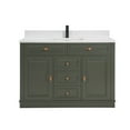 thumbnail image 3 of Legion Furniture 48" PEWTER GREEN FINISH SOLID WOOD SINK VANITY  WITH 1' ARTIFICIAL STONE TOP, 3 of 10