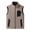 Khaki, variant on Lyrehush Mens Fleece Vest Jackets Full-Zip Warm Sleeveless Thermal Layering Outerwear Side Zip Pockets Winter Fall Vests