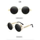thumbnail image 2 of Vintage Gothic Steampunk Round Sunglasses Men Women Shade Round Lens Metal Frame, 2 of 2