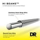 thumbnail image 2 of Cuerdas para bajo DR Strings Hi-Beam de acero inoxidable de 5 cuerdas, 2 of 8