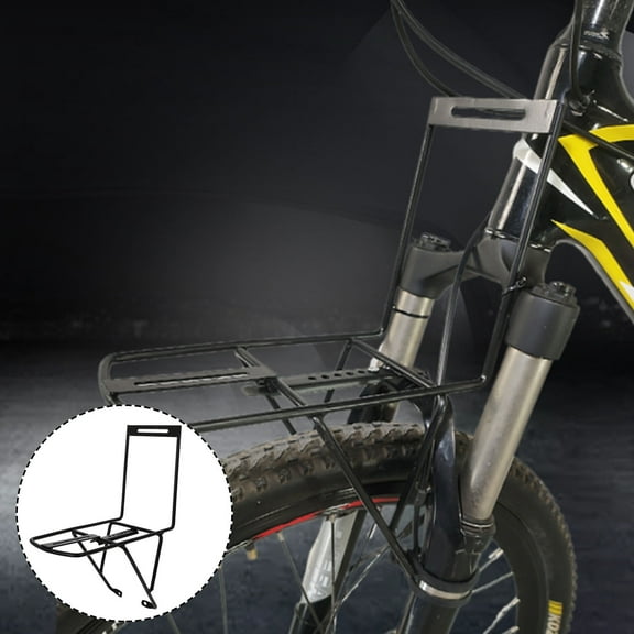 Soimiss Bike Front Holder Steel Front Carrier Rack for Mountain Bike