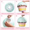 thumbnail image 4 of Linternas de papel colgantes para cupcakes de 12 pulgadas, linternas de papel colgantes para donas, decoraciones para fiestas, postres de donas para bebés (3 piezas), 4 of 5