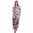 thumbnail image 1 of Moomaya Ensembles de Détente pour Femmes à Manches Longues, Pyjama à Col Cranté Boutonné, 1 of 6