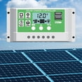 thumbnail image 3 of Controlador de Panel Solar 10- 12V / 24V Controlador de Carga de Seguimiento de Enfoque Automático funciones con Puertos USB Duales 50A perfecl Controlador de carga, 3 of 7