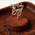 thumbnail image 2 of Decoración de tarta Snvpnyd de madera con forma de «Sweet Baby Boy» para baby shower, 2 of 6