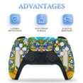 thumbnail image 4 of Summer Sicilian Tiles Citrus Lemons Majolica Mediterranean PS5/PS5 Pro/PS5 Slim Digital Disc Skin Sticker For Console And Controller Skins, 4 of 7