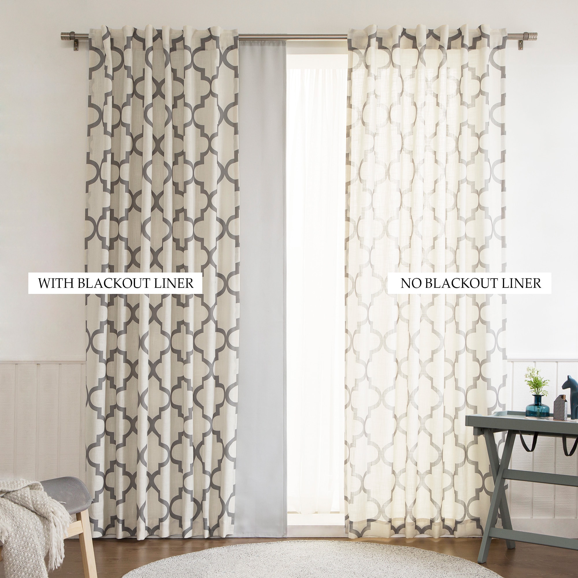 Aurora Home  Blackout Curtain Liner Panel Pair 70"w x 120"l 120 Inches