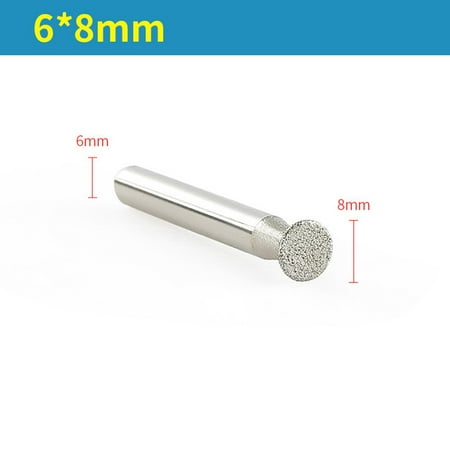 

6-30Mm Diamond Burr Carving Grinding Bit 6Mm Shank for Engraving Grinder 6X8