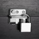 thumbnail image 5 of Engrosamiento de hardware de cierre de perno de acero inoxidable Home Gate Guard Home Safety, pequeña hebilla derecha, 11 Feliz Sencillez, 5 of 5