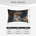 thumbnail image 6 of Haiem Pillowcase for Hair and Skin Queen - Watercolor Snake Skin Printed Soft Pillowcase with Envelope Closure-16"x24", 6 of 9