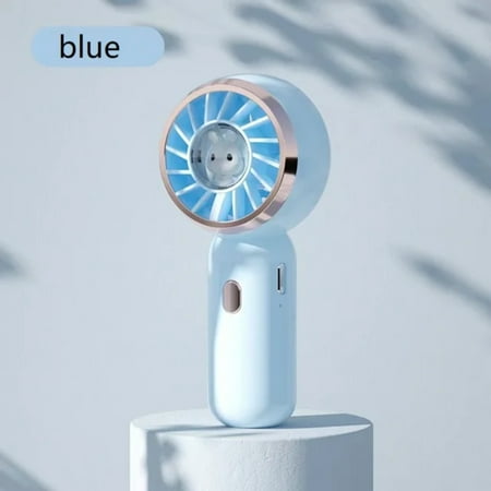 

Compact Portable and Lightweight 3 Pack Mini Handheld Fan - Perfect for Travel - Cute Small and Efficient - Battery Operated Personal Fan with 3 Speeds - USB Rechargeable - Convenient