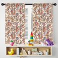 thumbnail image 5 of Blackout Kids Curtains,Beige Floral and Paisley Pattern Childrens Insulated Curtains Set Of 2,Bedroom Essentials,Toddler Room Decor 42x54in(106x137cm), 5 of 5
