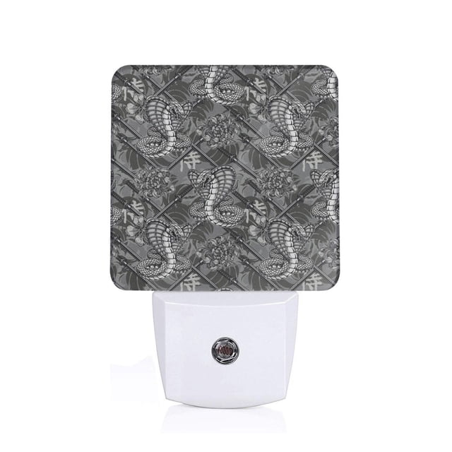 Fotbe Snake Luz Nocturna LED, Luz de Noche con Sensor de Luz Natural de Anochecer a Amanecer, Se Enchufa a la Pared, Blanco Cálido 0.5W-UK