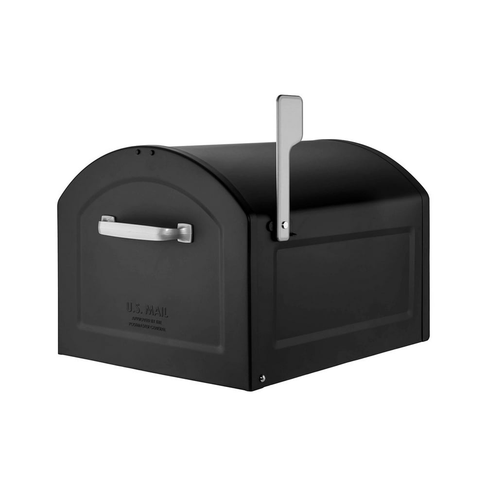 Centennial Extra Large Capacity Post Mount Mailbox in Black Walmart