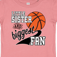 thumbnail image 4 of Inktastic Little Sister and Biggest Fan Basketball Player Girls Baby T-Shirt, 4 of 5