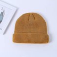 thumbnail image 5 of White-Gorro cálido y elegante, gorro de punto suave unisex cálido para invierno, 5 of 5