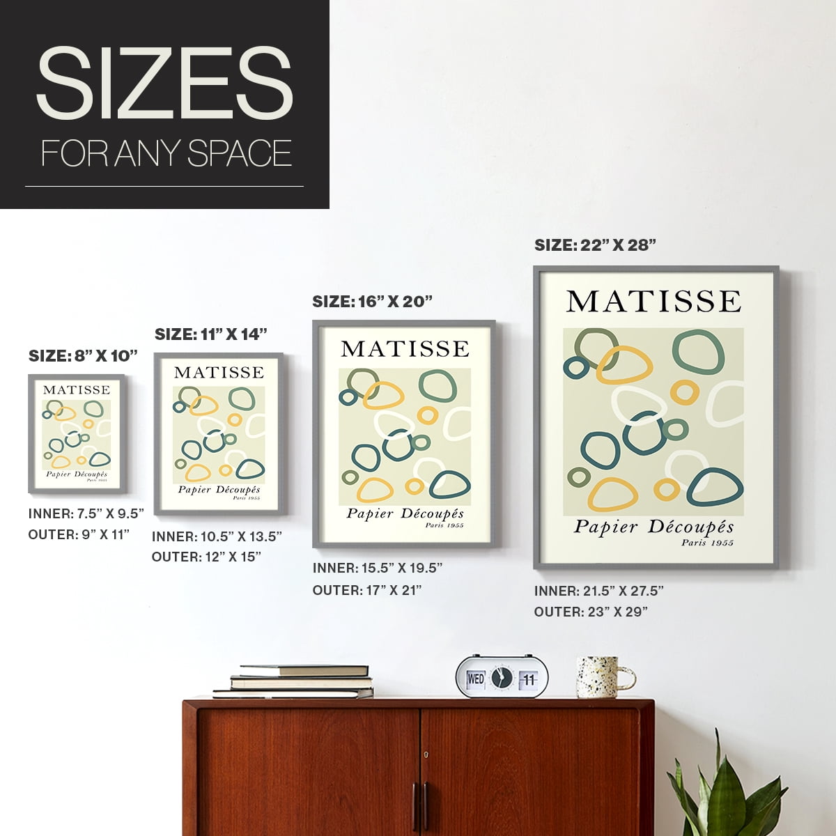 Matisse CCLXXXI in Solid Wood 11 x 14 Framed Print