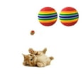 thumbnail image 3 of Pet Dog Puppy Cat Rainbow Striped Chewing Interactive Ball Teething Toy, 3 of 6