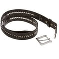 thumbnail image 3 of Men's Metal Chain Snap On Oil Tanned Stitch Edge Leather Belt, 3 of 4